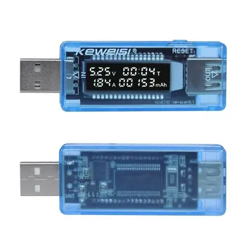 Mini Akım Gerilim Kapasitesi Test Cihazı LCD USB dijital ekran Güç Pil Kapasitesi dedektör ölçümü USB Şarj Göstergesi