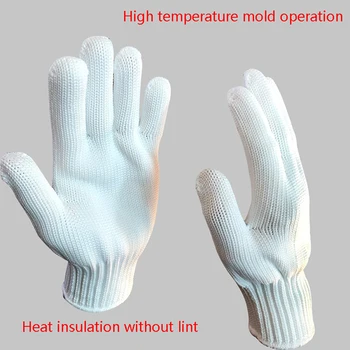 200 Derece yüksek sıcaklığa dayanıklı eldivenler BARBEKÜ mutfak fırın eldivenleri fırın eldiveni örgü ısı yalıtım atölyesi kalıp eldiven