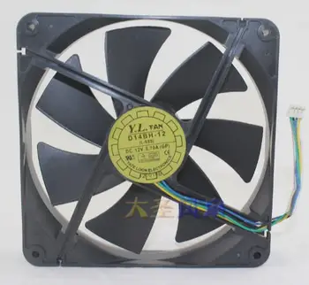 Terfi: Orijinal 14025 D14BH - 12 DC12V 0.7 A 140*140 * 25mm 4 satır şasi güç kaynağı sıcaklık kontrol fanı