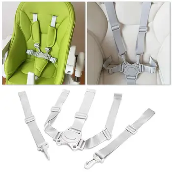Bebek Evrensel 5 Nokta Demeti Yüksek Sandalye emniyet kemeri Çocuk Koltukları Pram Buggy Çocuk Kemerleri Arabası Puset Y5F2