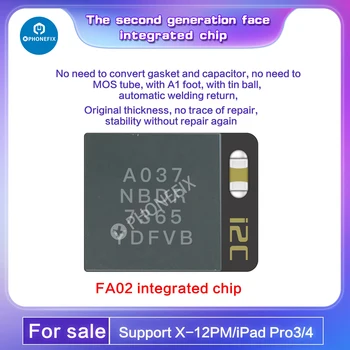 I2C FA02 Yüz Entegre Çip Nokta Vuruşlu IC A1 Pin iPhone X-12 Pro Max iPad 3 4 Yüz KİMLİĞİ Onarım Destekler i6S Programcılar