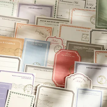 30 adet / grup Memo Pedleri Malzeme Kağıt Sabah Zafer Gül DIY Scrapbooking Kartları Önemsiz Dergisi Retro Arka Plan dekorasyon kağıdı