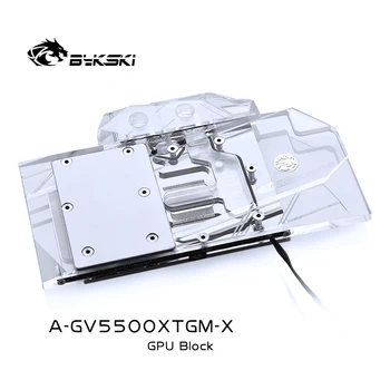 Bykski Tam Kapak GPU Su Soğutma RGB Bloğu GIGA RX5500XT OYUN A-GV5500XTGM-X