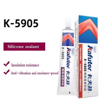 Kafuter K-5905 Organik Mühürlü Silikon Saydam Mühürlü su geçirmez LED Korkuluk tüpü Yüksek Sıcaklık Endüstriyel Yapıştırıcı