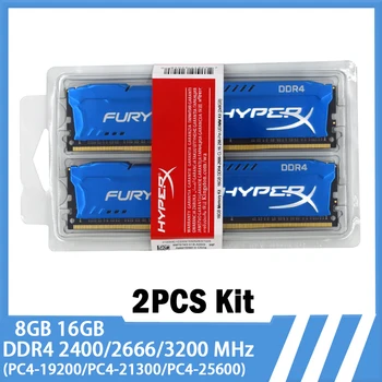 Memoria DDR4 Masaüstü RAM 16 GB 2X8 GB 32 GB 2X16 GB Kiti 3200 2400 2666 MHz DIMM Bellek 288 Pins 1.2 V PC4-25600 21300 19200 HyperX RAMs