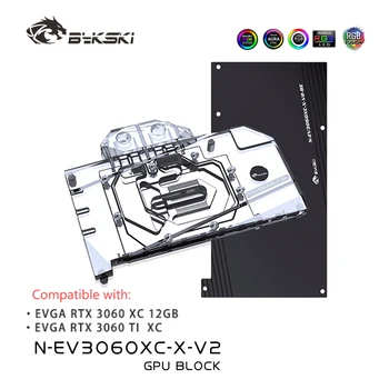 Bykski GPU Su Bloğu Kamu EVGA RTX 3060 XC 12GB Grafik Kartı Soğutmalı / Arka Panel Radyatör Soğutma, N-EV3060XC-X-V2